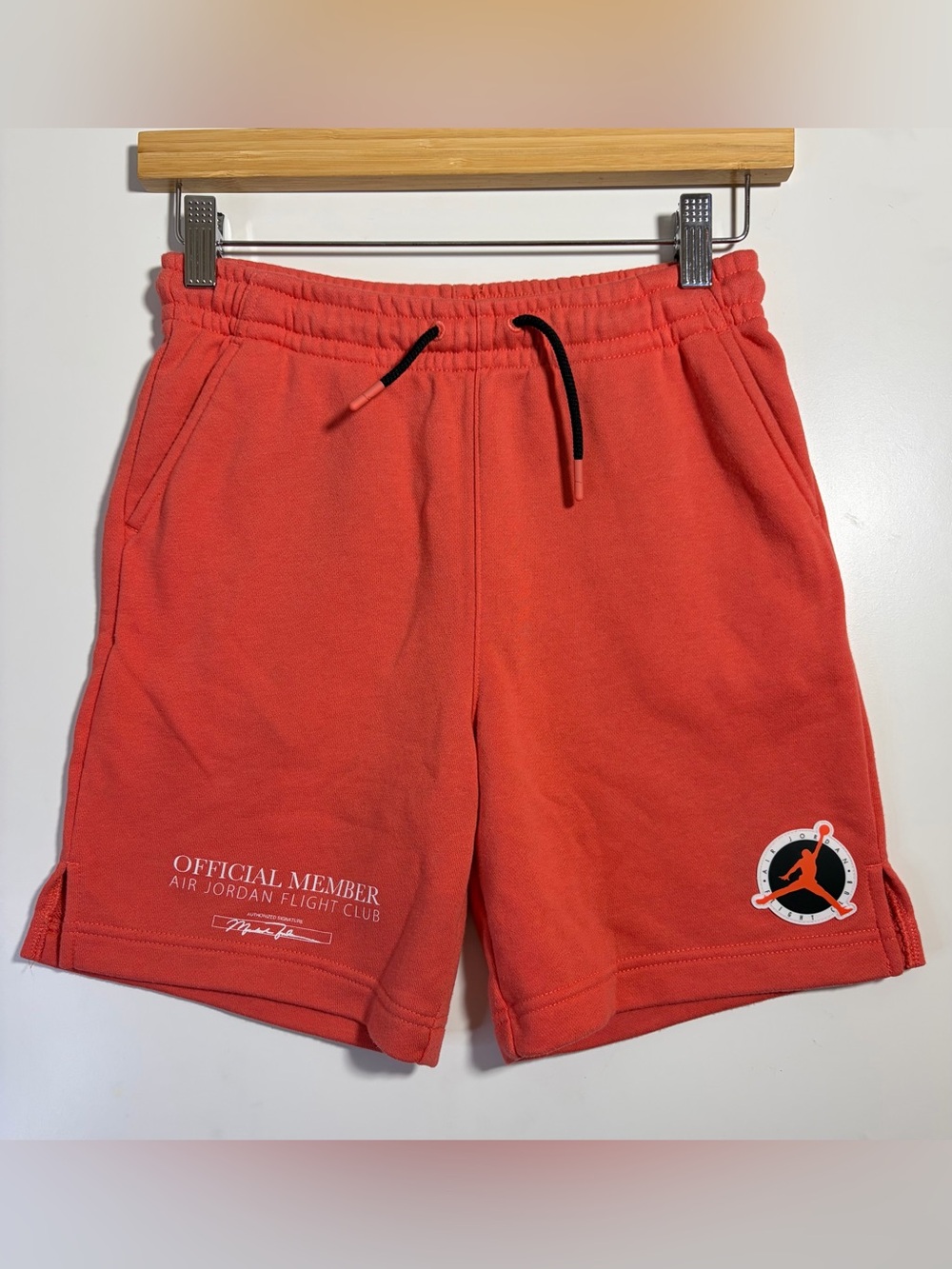 Jordan Flight Club Fleece Shorts Boys M 10-12 Coral Streetwear